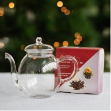 Arbatų rinkinys su arbatinuku „Baltoji ir juodoji arbata“
